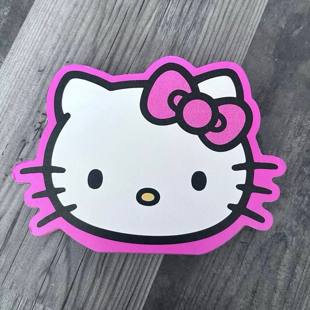 sanrio hello kitty hot pink wood wall decor